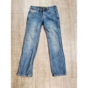 Rock & Roll Denim Jeans Mens 29x32 Blue Regular Stackable Boot Pistol Stretch‎